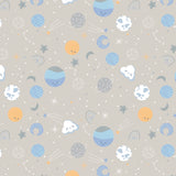 To The Moon Collection-Space Friends-Quilting Cotton-Blue -21250701-03