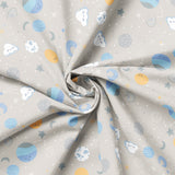 To The Moon Collection-Space Friends-Quilting Cotton-Blue -21250701-03