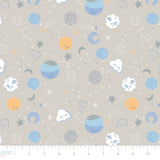 To The Moon Collection-Space Friends-Quilting Cotton-Blue -21250701-03