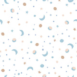 To The Moon Collection-Fly To The Moon-Quilting Cotton-White-21250703-02