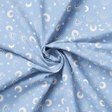 To The Moon Collection-Rainbows-Quilting Cotton- Blue -21250705-02