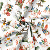 Three Little Pigs Collection-Three Little Pigs-Quilting Cotton-White -21250803-01