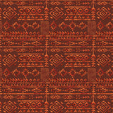 Cabin Creek Collection-Rugged Geo-Quilting Cotton-Rust -21251006-01