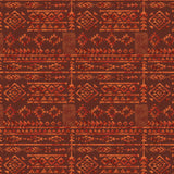 Cabin Creek Collection-Rugged Geo-Quilting Cotton-Rust -21251006-01