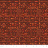 Cabin Creek Collection-Rugged Geo-Quilting Cotton-Rust -21251006-01