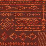 Cabin Creek Collection-Rugged Geo-Quilting Cotton-Rust -21251006-01
