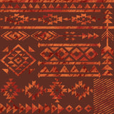 Cabin Creek Collection-Rugged Geo-Quilting Cotton-Rust -21251006-01