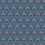 Peacock in the Garden Collection-Peacock Feathers-Quilting Cotton- Multi -21251301-01