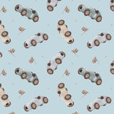 Racing Bears Collection-Pit Stop-Quilting Cotton- Blue -21251402-03