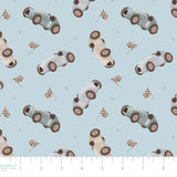 Racing Bears Collection-Pit Stop-Quilting Cotton- Blue -21251402-03