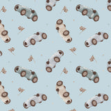 Racing Bears Collection-Pit Stop-Quilting Cotton- Blue -21251402-03