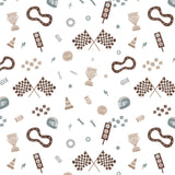 Racing Bears Collection-Grand Prize-Quilting Cotton- White -21251403-01
