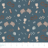 Racing Bears Collection-Grand Prize-Quilting Cotton- Blue -21251403-02