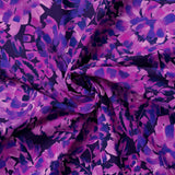 Chromatic Roar Collection-Brush Paint Stroke Floral-Purple-100% Cotton-21260102-03
