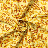 Chromatic Roar Collection-Brush Stroke Leaves-Yellow-100% Cotton-21260103-01