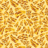 Chromatic Roar Collection-Brush Stroke Leaves-Yellow-100% Cotton-21260103-01
