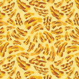 Chromatic Roar Collection-Brush Stroke Leaves-Yellow-100% Cotton-21260103-01