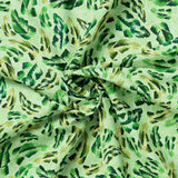Chromatic Roar Collection-Brush Stroke Leaves-Green-100% Cotton-21260103-03