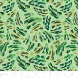 Chromatic Roar Collection-Brush Stroke Leaves-Green-100% Cotton-21260103-03