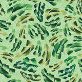 Chromatic Roar Collection-Brush Stroke Leaves-Green-100% Cotton-21260103-03