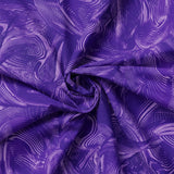 Collection Rugissement Chromatique-Abstrait Coup de Pinceau-Mauve--100% Coton-21260104-03