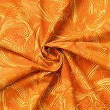 Collection Rugissement Chromatique-Abstrait Coup de Pinceau-Orange-100% Coton-21260104-04