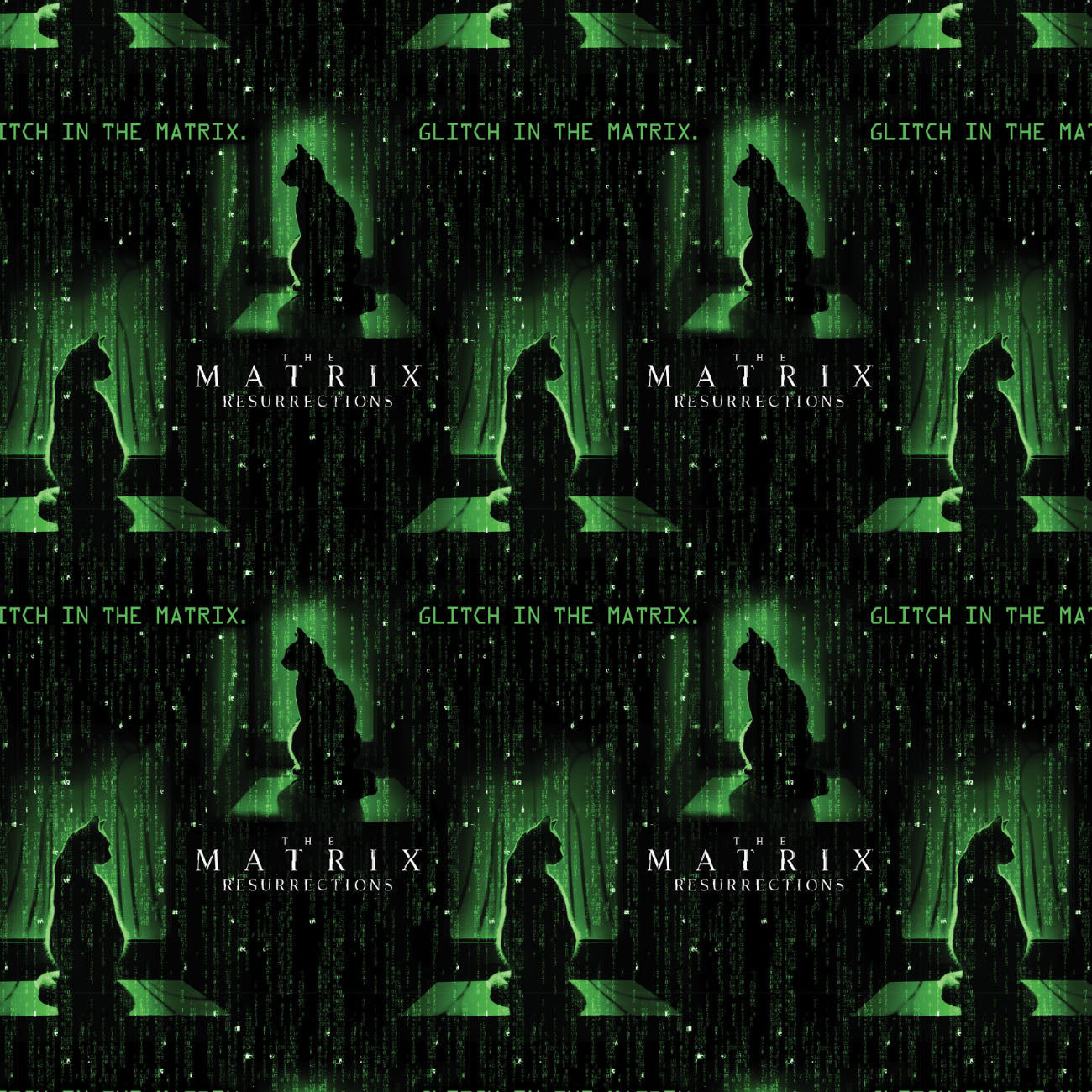 The Matrix Collection-Matrix Cat-Black-100% Cotton-23080104-01