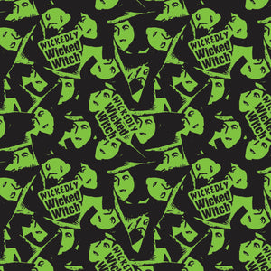 Wizard of Oz - Pink Goes Good With Green Collection-Wickedly Wicked Witch-Black-100% Cotton-23180404-01