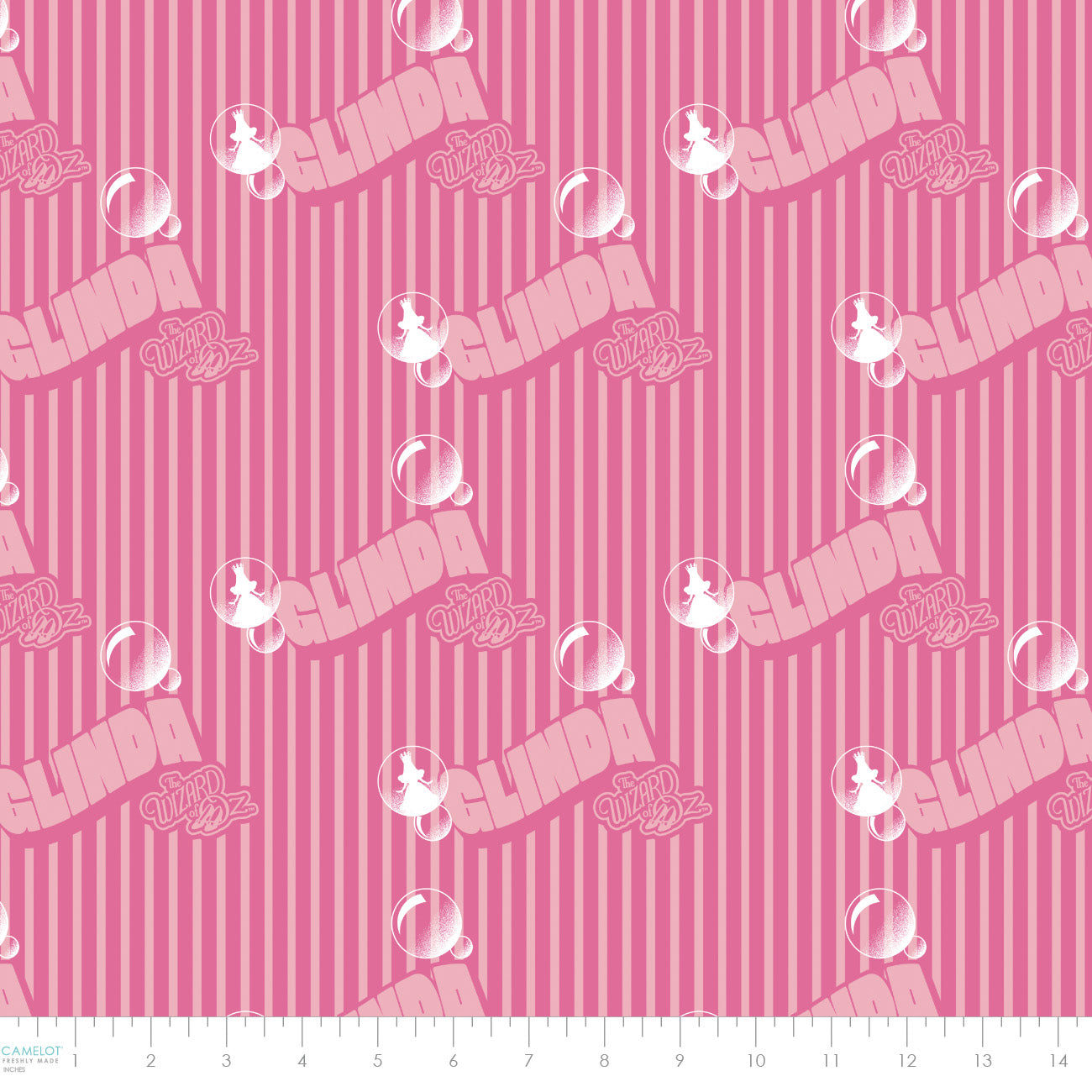 Wizard of Oz - Pink Goes Good With Green Collection-Glinda Stripe-Pink-100% Cotton-23180412-01