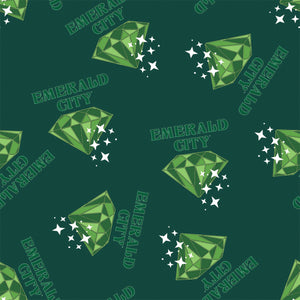 Wizard of Oz - Pink Goes Good With Green Collection-Emerald City-Green-100% Cotton-23180413-01