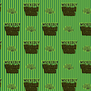 Wizard of Oz - Pink Goes Good With Green Collection-Wicked Witch Stripe-Green-100% Cotton-23180418-01
