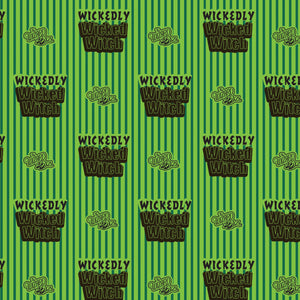 Wizard of Oz - Pink Goes Good With Green Collection-Wicked Witch Stripe-Green-100% Cotton-23180418-01