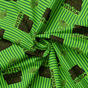 Wizard of Oz - Pink Goes Good With Green Collection-Wicked Witch Stripe-Green-100% Cotton-23180418-01
