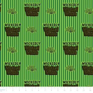 Wizard of Oz - Pink Goes Good With Green Collection-Wicked Witch Stripe-Green-100% Cotton-23180418-01