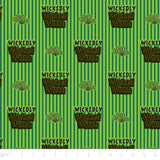 Wizard of Oz - Pink Goes Good With Green Collection-Wicked Witch Stripe-Green-100% Cotton-23180418-01