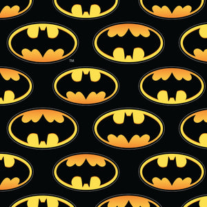 DC Comics Batman Logo  Directional -100% Polyester Fleece Fabric
