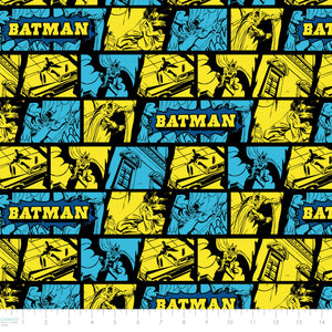 DC Batman Collection III-Action Comic Strips-Multi-100% Cotton-23200422-03