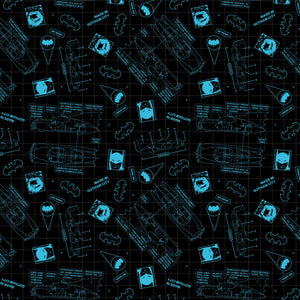 DC Batman Collection III-Gotham City Grid-Black-100% Cotton-23200423-02
