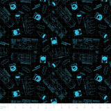 DC Batman Collection III-Gotham City Grid-Black-100% Cotton-23200423-02