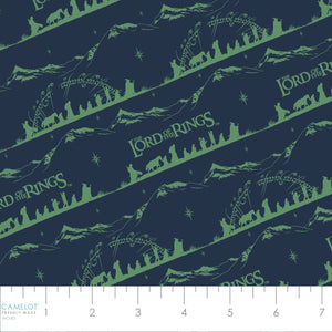 Lord of the Rings Collection III-Mountain Landscape-Navy-100% Cotton-23220404-01