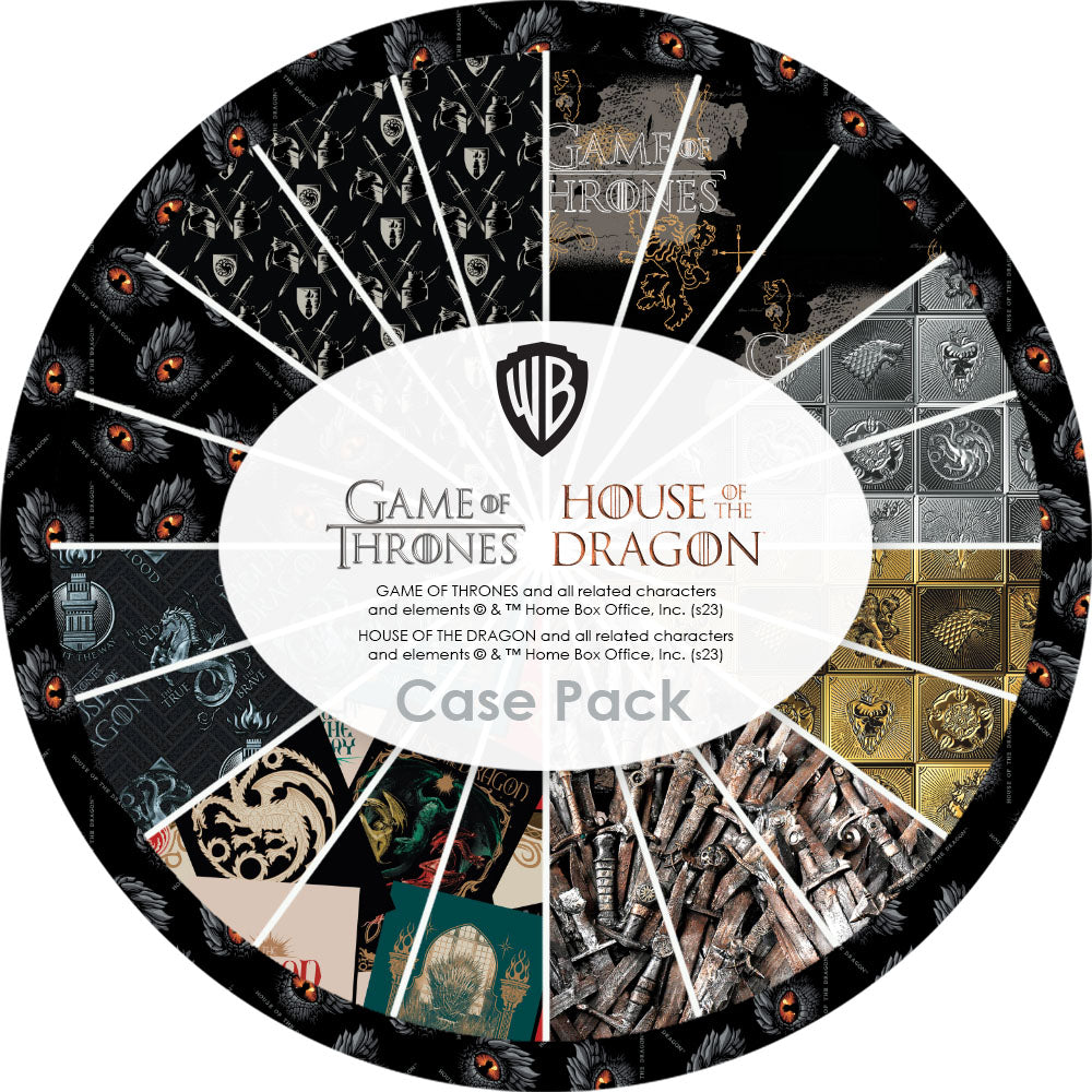 Game of Thrones et la Maison du Dragon -Case Pack (80 Yards)-100% Cotton-23260104CASE