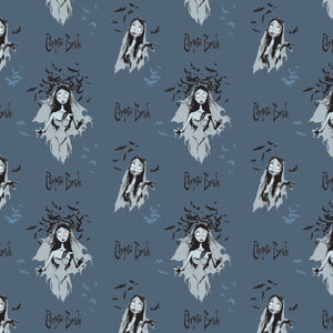 Corpse Bride Collection-Emily Poses-Navy-100% Cotton-23290103-02