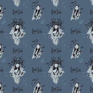 Corpse Bride Collection-Emily Poses-Navy-100% Cotton-23290103-02