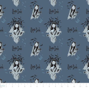 Corpse Bride Collection-Emily Poses-Navy-100% Cotton-23290103-02