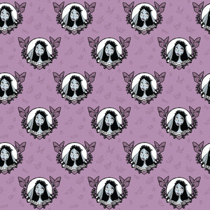 Corpse Bride Collection-Dearly Departed-Mauve-100% Cotton-23290104-01
