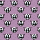 Corpse Bride Collection-Dearly Departed-Mauve-100% Cotton-23290104-01