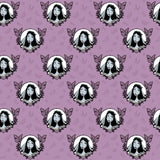 Corpse Bride Collection-Dearly Departed-Mauve-100% Cotton-23290104-01