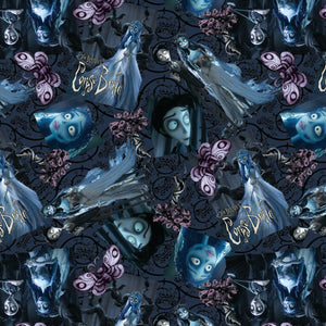 Corpse Bride Collection-Emily and Victor-Multi-100% Cotton-23290105-01