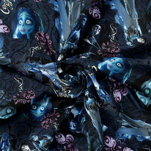 Corpse Bride Collection-Emily and Victor-Multi-100% Cotton-23290105-01