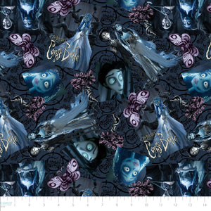 Corpse Bride Collection-Emily and Victor-Multi-100% Cotton-23290105-01